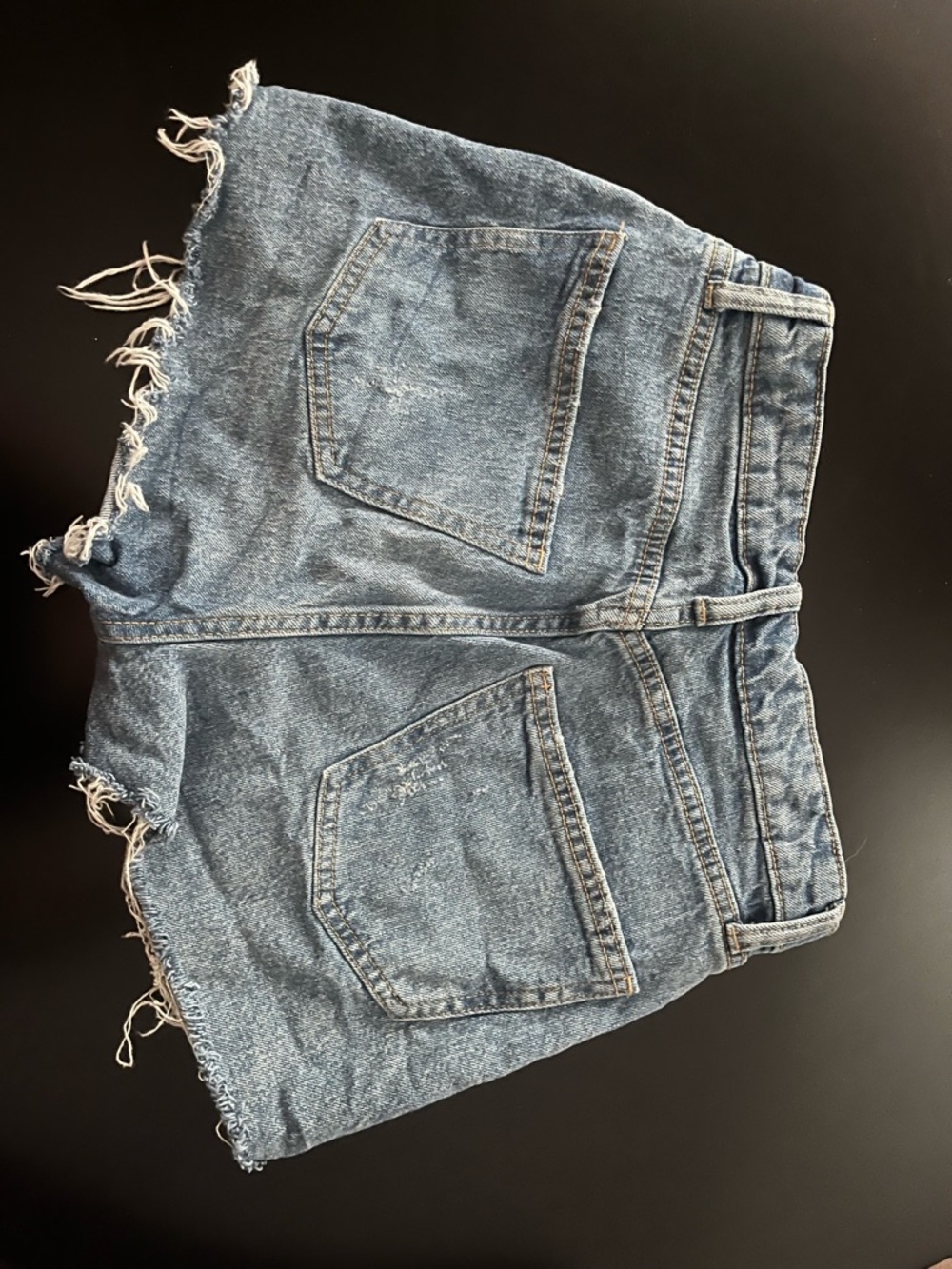 wild fable Distressed High-Rise Denim Shorts - Blue - Picture 2 of 6